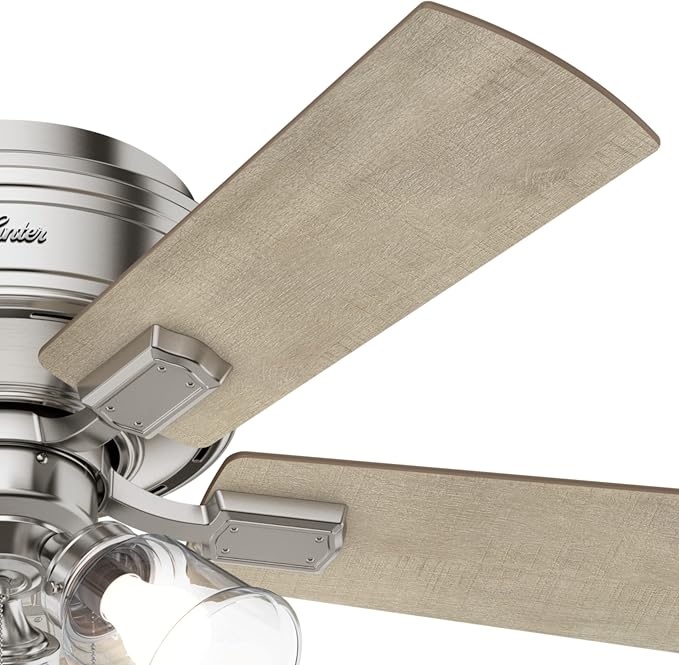 Hunter Crestfield, Indoor, Ceiling Fan, Quiet, 42 inch, Brushed Nickel