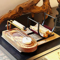3-in-1 Palo Santo Holder & Burner – Wooden Base Sage Holder with Metal Frame for Palo Santo Sticks, Aromatherapy, Meditation & Smudging Rituals (3 in 1)