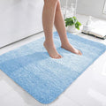 OLANLY Bathroom Rugs Mat 36x24, Extra Soft Absorbent Microfiber Bath Rugs, Rubber Backing, Quick Dry, Machine Washable Bath Mats for Bathroom Floor, Tub and Shower, Home Decor Accessories, Sky Blue