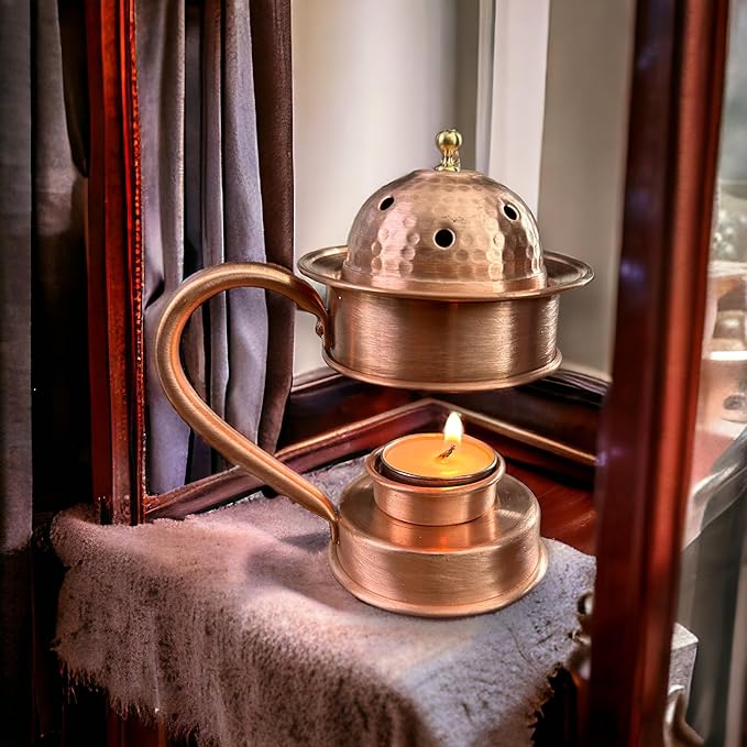 LEILA'S KITCHEN Copper Incense Holder, Incense Burner, Copper Incense Burner Holder Cone Holder