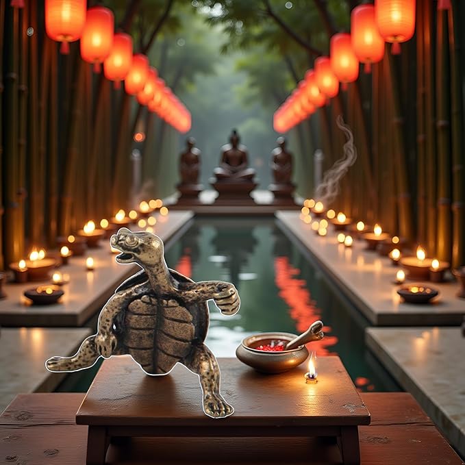 1Pc Turtle Incense Stick Holder Exquisite Sleep Aid Handcrafted Beautiful Censer Holder Home Decor Antique Bronze, Incense Holders, Home Fragrance