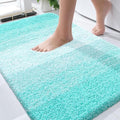 OLANLY Bathroom Rugs Mat 34x21, Extra Soft Absorbent Microfiber Bath Rugs, Rubber Backing, Quick Dry, Machine Washable Bath Mats for Bathroom Floor, Tub and Shower, Home Decor Accessories, Teal