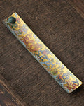 Chinese Incense Stick Holder with Ash Catcher - Ceramic Incense Burner with Ancient Painting, for Zen Meditation, Home Decor & Gift