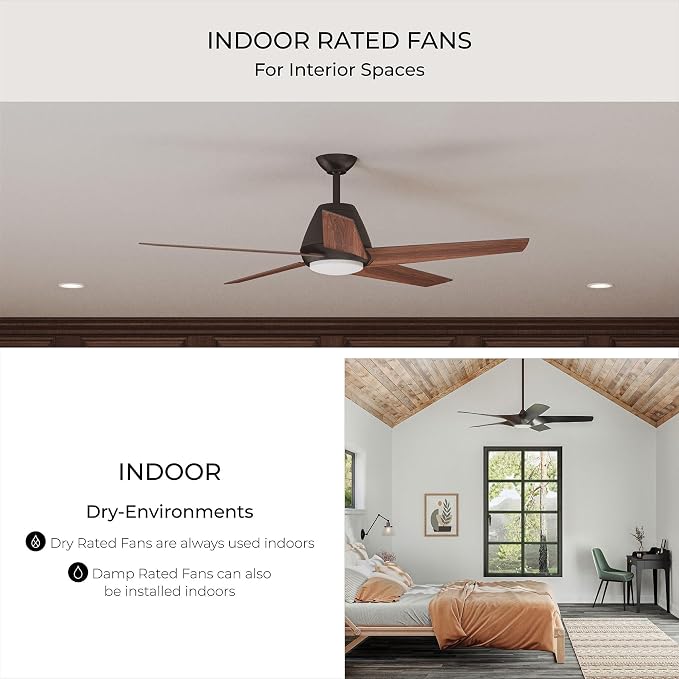 Progress Lighting Springer Collection DC Motor Farmhouse Windmill Ceiling Fan, Architectural Bronze, 12-Blade (60" W x 17-3/8" H) P250000-129