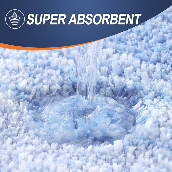 OLANLY Large Bathroom Rugs Mat 54x24, Extra Soft Absorbent Microfiber Bath Rugs, Rubber Backing, Quick Dry, Washable Bath Mats for Bathroom Floor, Tub and Shower, Home Decor Accessories, Light Blue