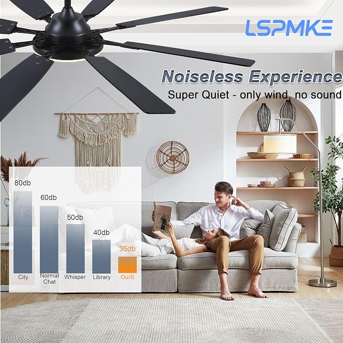 Ceiling Fan With Light & Remote Indoor/Outdoor Use 60 Inch Brown | Reversible DC Motor,3CCT, Dimmable, Timer, Noiseless,Ceiling Fan for Bedroom Living Room