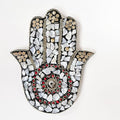 Pearl - Hamsa Hand Incense Holder - Mosaic Stones