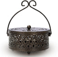 MyLifeUNIT Mosquito Coil Holder, Retro Portable Mosquito Incense Burner for Home and Camping (Bronze)