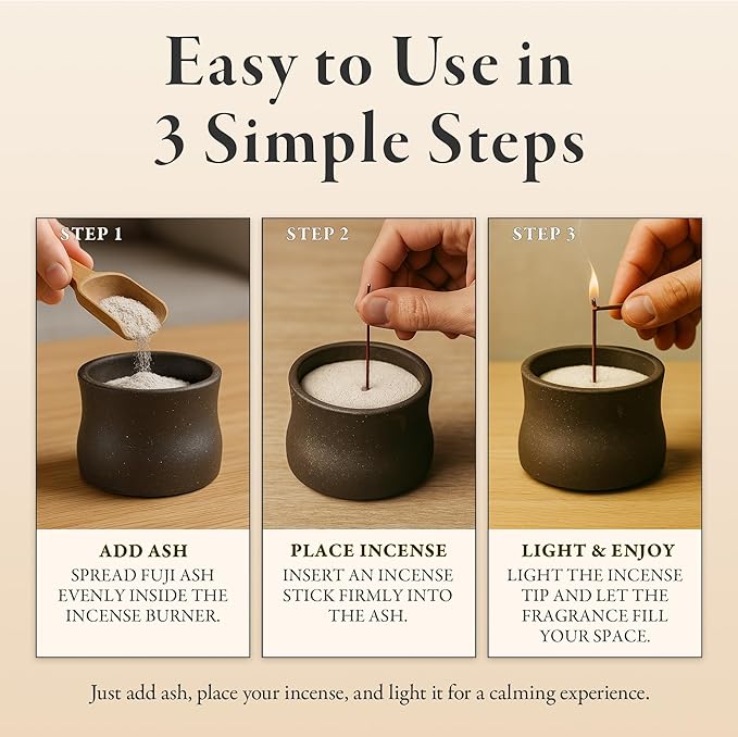 Hasegawa Japanese Incense Burner – Mino Ware Ceramic Koro, Tetsusa Finish, Buddhist Altar Supplies, Made in Japan