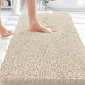 OLANLY Bathroom Rugs 30x18, Extra Soft Absorbent Chenille Bath Rugs, Rubber Backing Quick Dry, Machine Washable Bath Mats for Bathroom Floor, Tub and Shower, Home Decor Accessories, Sand