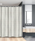 Ambesonne Damask Stall Shower Curtain, Abstract Floral Pattern Wedding Inspired Soft Colored Design Complex Motifs, Fabric Bathroom Decor Set with Hooks, 54" W x 78" L, Cream Beige