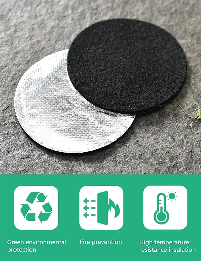 Incense Backflow Incense Burner Holder Heat-resistan Insulating mat Round Cotton pad Smoked Cigarette Ashtray mat 1Pc (19.7X19.7Inch)