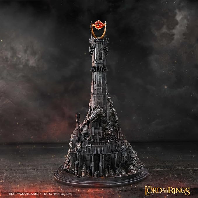 Nemesis Now Lord of The Rings Barad Dur Backflow Incense Burner 26.5cm, Resin, Black, Officially Licensed Lord of The Rings Sauron™ Merchandise, Cast in The Finest Resin, Expertly Hand-Painted