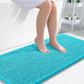 OLANLY Large Bathroom Rugs 50x30, Extra Soft Absorbent Chenille Bath Rugs, Rubber Backing Quick Dry, Machine Washable Bath Mats for Bathroom Floor, Tub and Shower, Home Decor Accessories, Aqua Sky