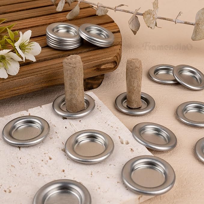 Framendino, 50 Pack Mini Tower Incense Metal Cone Tray Holder Decorative for Office Accessories
