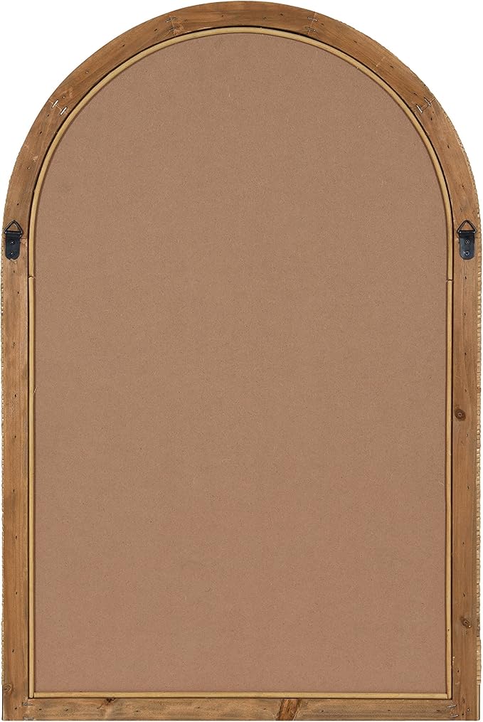 Kate and Laurel Rahfy Boho Arch Rattan Mirror