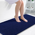 OLANLY Large Bathroom Rugs 50x30, Extra Soft Absorbent Chenille Bath Rugs, Rubber Backing Quick Dry, Machine Washable Bath Mats for Bathroom Floor, Tub and Shower, Home Decor Accessories, Navy