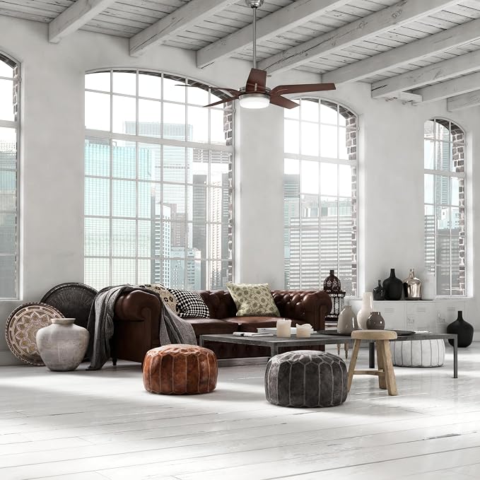 Casablanca Correne, Indoor, Ceiling Fan, Quiet, 56 inch, Brushed Nickel