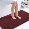 OLANLY Bathroom Runner Rugs 44x24, Soft Absorbent Chenille Bath Rugs, Rubber Backing Quick Dry, Machine Washable Long Bath Mats for Bathroom, Tub and Shower, Home Decor Accessories, Andorra Red-Brown