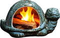 Ceramic Turtle Mini Chiminea- Multifunctional Incense Holder for Sage, Cone Incense, Copal & Small Candle | Aromatherapy Gift for Meditation, Yoga, Zen Spaces | Indoor Use, Hamster Nest Decor (Blue)