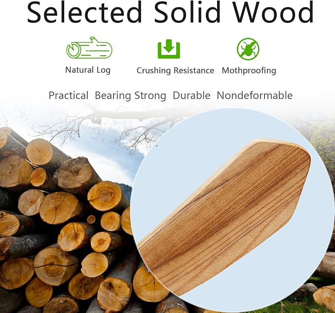 52" Solid Wood Ceiling Fan With Light,Silent Reversible Dc Motor And Remote | tung wood blades, copper dc motor,6-speed reversible remote, 1500lm led light, under 30db quiet,2 downrods for indoor outdoor
