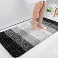 OLANLY Large Bathroom Rugs Mat 40x24, Extra Soft Absorbent Microfiber Bath Rugs, Rubber Backing, Quick Dry, Machine Washable Bath Mats for Bathroom Floor, Tub and Shower, Home Decor Accessories, Black