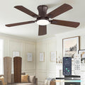 Fanbulous 42 inch ceiling fan with light, Low Profile Ceiling Fan with Light, App&Remote Control, Dimmable LED Light, Flush Mount Ceiling Fan for Indoor Bedroom Living Room, Qiuet DC Motor