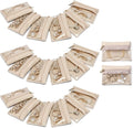 VLANDO Jewelry Travel Case,Travel Jewelry Organizer with Clear Velvet Jewelry Bags Zipper Pouch for Women Girl Gift 20Pcs