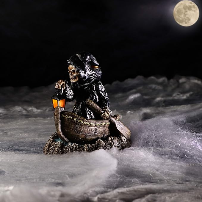 Nemesis Now Scent of the Styx Grim Reaper Backflow Incense Burner 16.6cm,Black