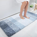OLANLY Large Bathroom Rugs Mat 45x27, Extra Soft Absorbent Microfiber Bath Rugs, Rubber Backing, Quick Dry, Machine Washable Bath Mats for Bathroom Floor, Tub and Shower, Home Decor Accessories, Blue