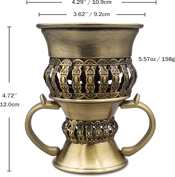 AM Regal Metal Incense Burner - Bakhoor Burner Mubkhara – Frankincense Resin Burner - Ideal for Yoga, Spa & Aromatherapy (Bronze)