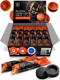 Charcoal Discs to Burn Incense - 100 pcs Charcoal for Incense Burning - 33 mm Most Quick Light Coals Tablets by M. ROSENFELD - 33 mm Resin Burner Rolls – Pack of 100 Instant Fire Coal Tablets