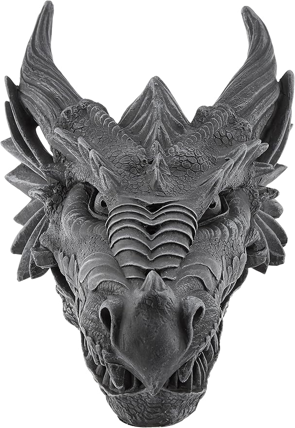 Design Toscano Stryker the Smoking Dragon Sculptural Incense Box