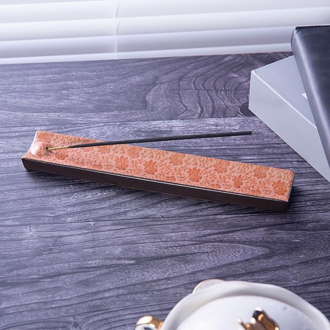 Incense Holder for Sticks, Ceramic Incense Burner with Ash Catcher, Aesthetic Decor for Home, Room & Office, Unique Gifts for Housewarming Yoga, Meditation & Spa