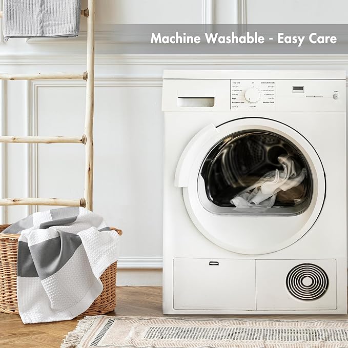 Madison Park Spa Waffle Shower Curtain Pieced Fabric Extra Long Premium Spa Quality Modern Shower Curtains for Bathroom, Tall 72x84, Charcoal