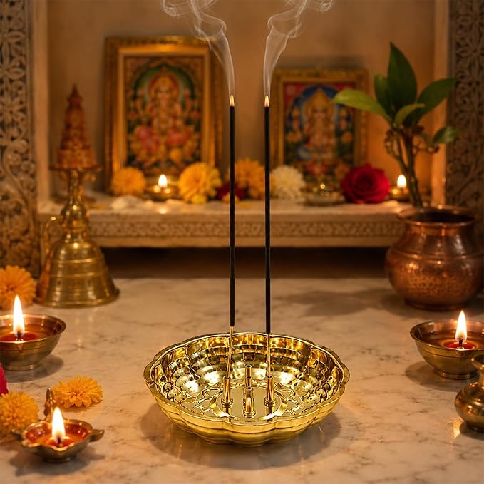 Spillbox Incense Holders Medium Gold