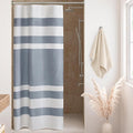 Madison Park Shower Curtain Spa Waffle Weave Stall Shower Curtain for Bathroom 3M Scotchgard Moisture Management, Spa Quality Modern Shower Curtains for Bathroom, Stall: 36x72'' Indigo Blue