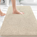 OLANLY Bathroom Rugs 30x20, Extra Soft Absorbent Chenille Bath Rugs, Rubber Backing Quick Dry, Machine Washable Bath Mats for Bathroom Floor, Tub and Shower, Home Decor Accessories, Sand