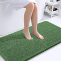 OLANLY Large Bathroom Rugs 40x24, Extra Soft Absorbent Chenille Bath Rugs, Rubber Backing Quick Dry, Machine Washable Bath Mats for Bathroom Floor, Tub and Shower, Home Decor Accessories, Olive Green