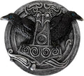 Pacific Giftware Thor’s Hammer Incense Burner with Dual Raven Design Perfect for Viking Home and Halloween Decor or Relxation 5.31" Long