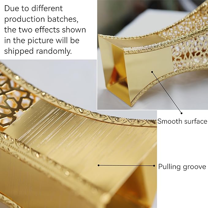 Hand-Carved Charcoal Incense Burner - Bakhoor Burner Magnificent Oud Frankincense Metal Burner for Office & Home Decor - Rust Proof Incense Holders for Yoga Spa Meditation(Gold)
