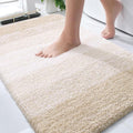 OLANLY Bathroom Rugs Mat 36x24, Extra Soft Absorbent Microfiber Bath Rugs, Rubber Backing, Quick Dry, Machine Washable Bath Mats for Bathroom Floor, Tub and Shower, Home Decor Accessories, Light Beige