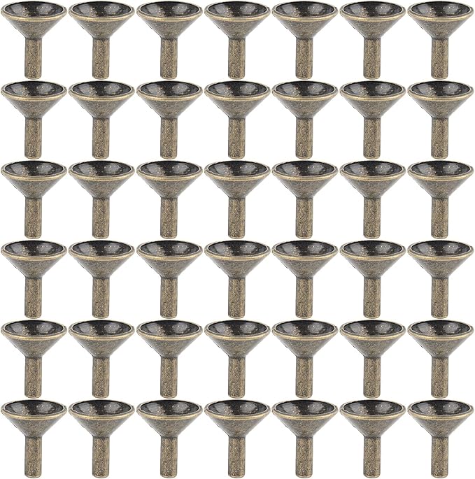 Framendino, 50 Pack Metal Backflow Incense Holder Burner Brass Cone