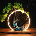 Backflow Incense Holder with LED Light Ring Ceramic Backflow Incense Burner with 20 Incense Cones LED Incense Burner for Home Office Decor Yoga Aromatcherapy