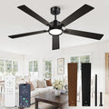 60 Inch Ceiling Fan with Lights and Remote,Smart APP Control | Dimmable LED,3CCT,Smart Memory Function,Quiet DC Motor,Dual-Finish Reversible Blades,Damp Rated,6 Adjustable Speeds,Timer