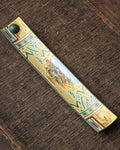 Chinese Incense Stick Holder with Ash Catcher - Ceramic Incense Burner with Ancient Painting, for Zen Meditation, Home Decor & Gift