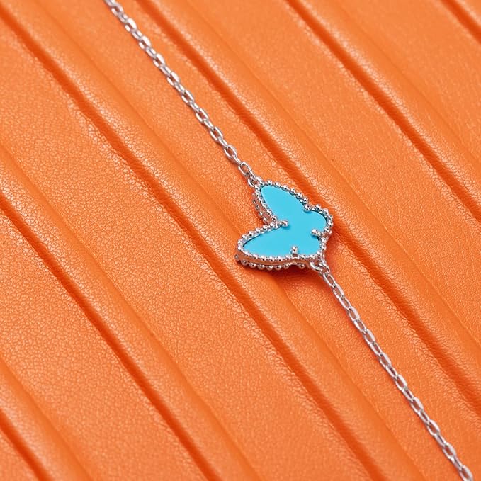 Oirlv Orange Leather Jewelry Necklace Display Tray | Orange leather exterior, soft microfiber interior, chain slots, keeps necklaces organized and visible, bold color