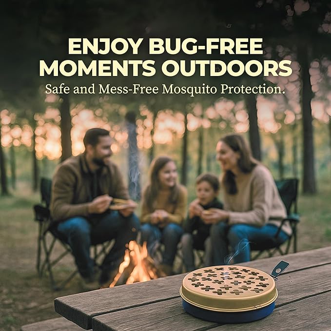 KING Mosquito Coil Holder with Hook - Made in Japan - Citronella Mosquito Coil Burner - Outdoor Incense Burner Holder - Portable, Durable, Diffuse Evenly for Patio & Camping (1 Holder)