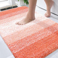 OLANLY Bathroom Rugs Mat 36x24, Extra Soft Absorbent Microfiber Bath Rugs, Rubber Backing, Quick Dry, Machine Washable Bath Mats for Bathroom Floor, Tub and Shower, Home Decor Accessories, Coral