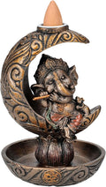Pacific Giftware Ganesha Backflow Incense Holder with Celestial Design